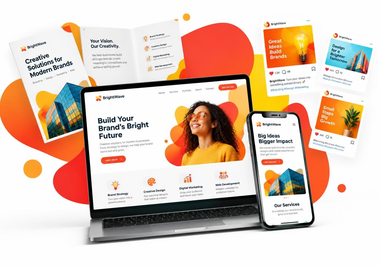 Karya desain dan website SOL Agency